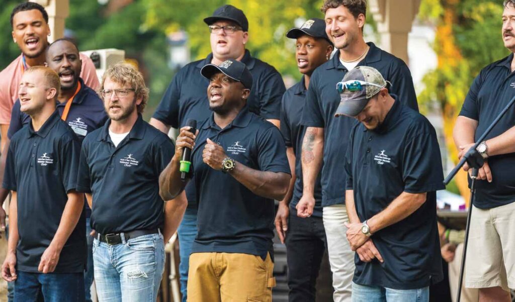 darrell with other residents