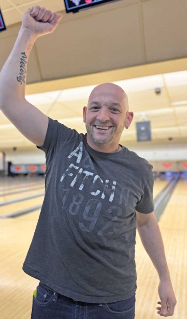 Jesse bowling with ATC