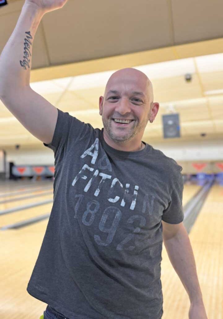 Jesse bowling with ATC